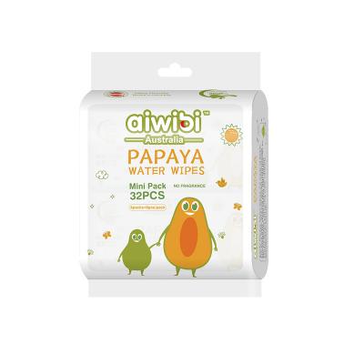Aiwibi Mini  Papaya Water Wipes 8Pcs