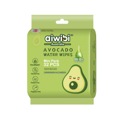 Aiwibi Mini  Avocado Water Wipes 8Pcs